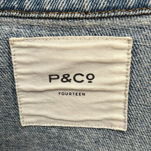 P & Co women’s 1/2 mile boilersuit overalls washed denim - UK14 (~US10-12) - Picture 4 of 8